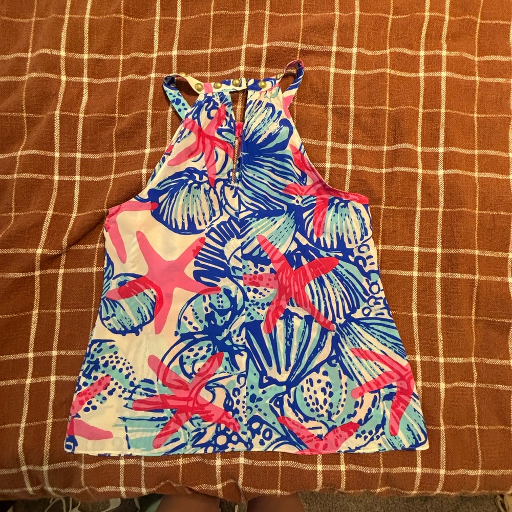 EUC: Lilly Pulitzer She She Shells Silk Tank Top